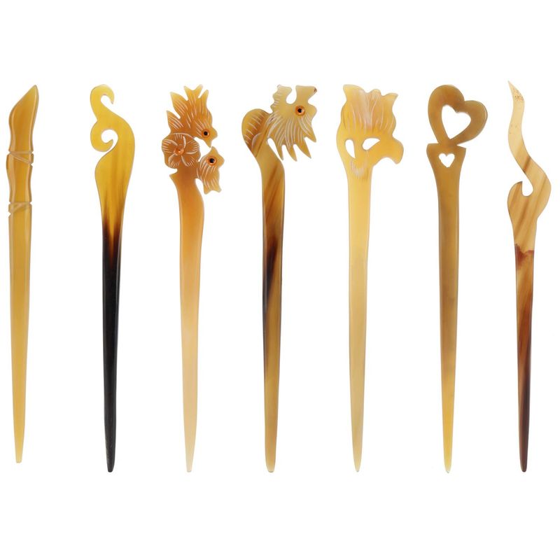 Natural Buffalo Horn Pins