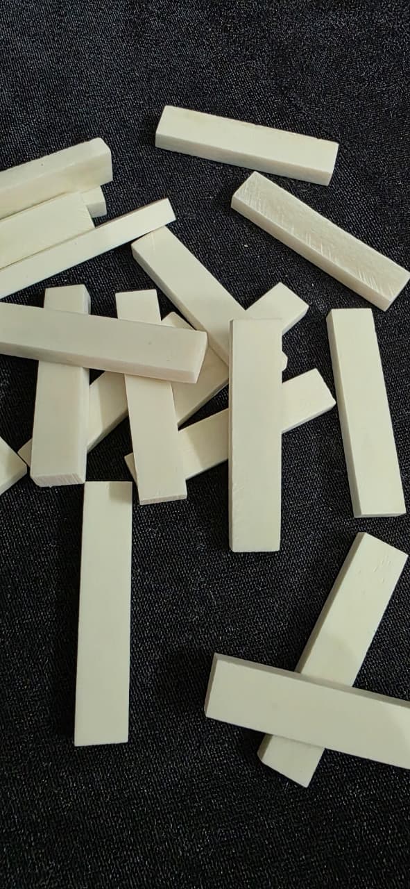 Natural Buffalo Bone Scales And Squares