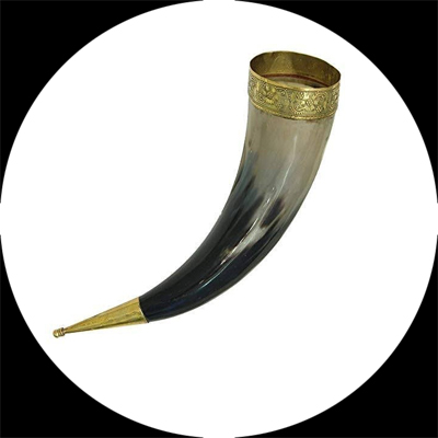  Natural Buffalo Drinking Horn Polished 20