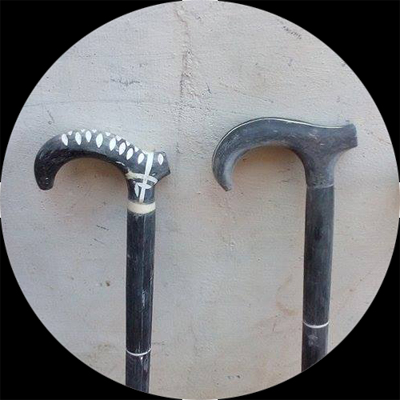 Natural Buffalo Horn & Bone Walking Sticks 26