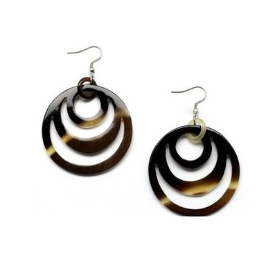  Natural Buffalo Horn Earrings 20