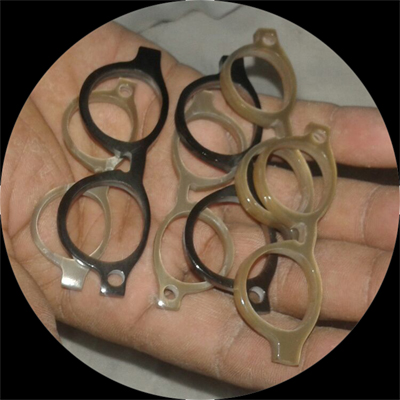  Natural Buffalo Horn & Bone Frame Keys