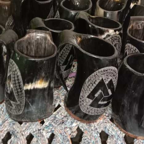Natural Buffalo Horn Mugs 83