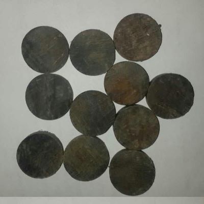 Buffalo Horn Skin Button Blanks – Natural Black, Made from Hollows