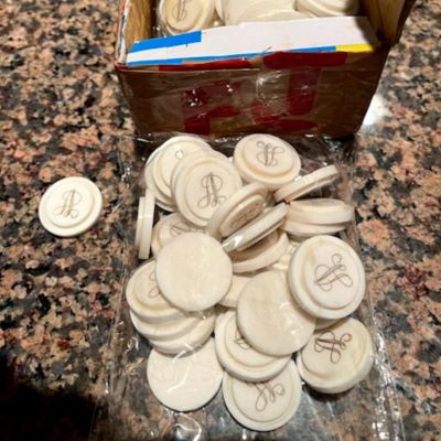 Buffalo Bone Button Blanks 680