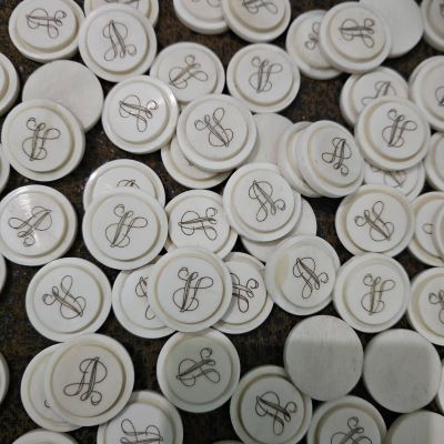 Buffalo Bone Button Blanks 682
