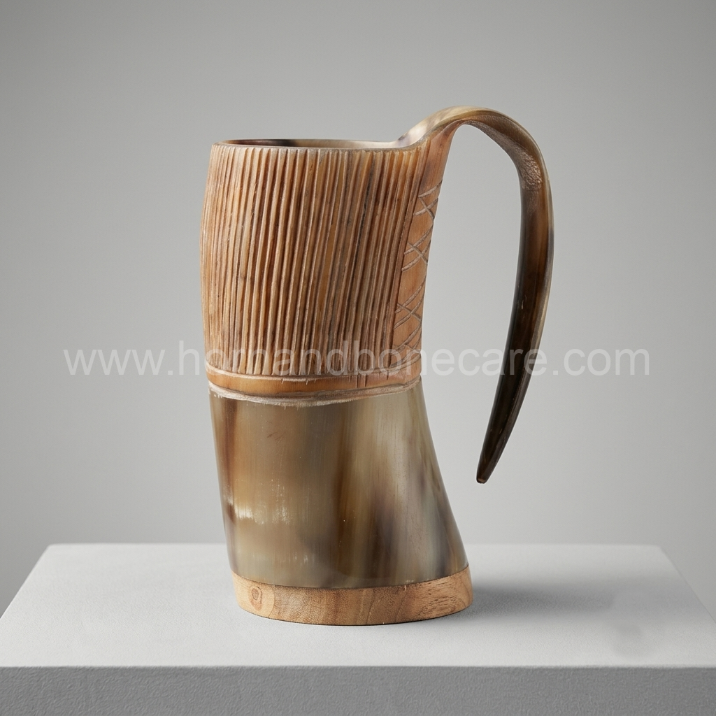 Natural Buffalo Horn Glasses and Mugs for Crafting - Wholesale & Export | India