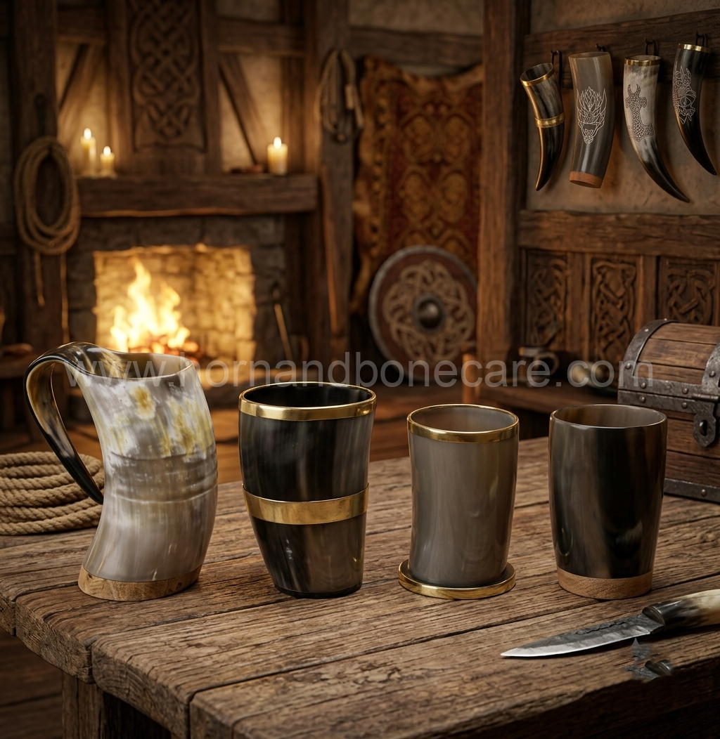 Genuine Buffalo Horn Glasses and Mugs Wholesale - Wholesale & Export | India