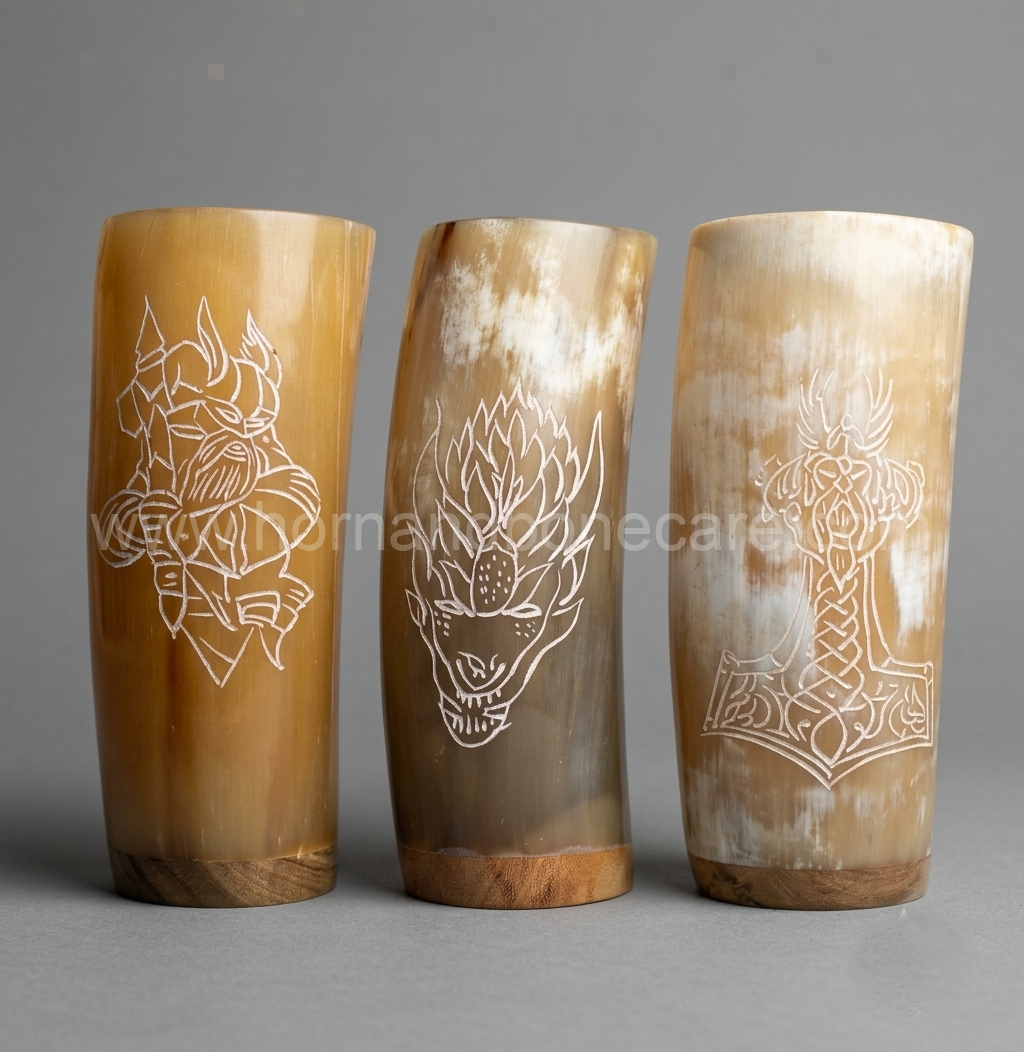 Handmade Buffalo Horn Glasses and Mugs Collection - Wholesale & Export | India