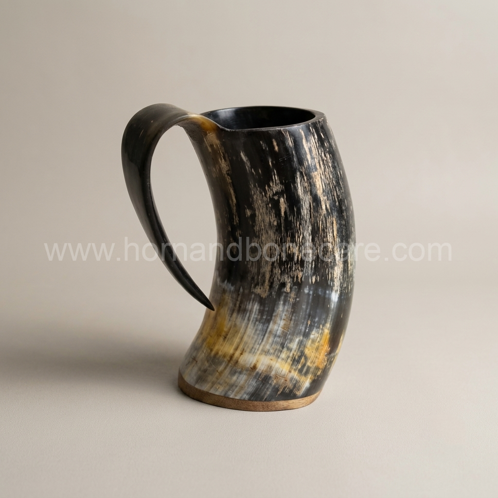 Premium Buffalo Horn Glasses and Mugs for Decor - Wholesale & Export | India