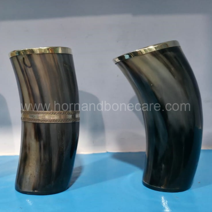 Natural Horn Glasses and Mugs for Handmade Crafts - Wholesale & Export | India