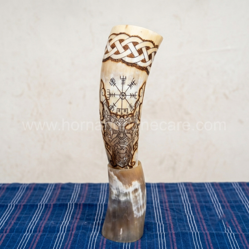Authentic Buffalo Horn Drinking Vessels for Viking Style - Wholesale & Export | India